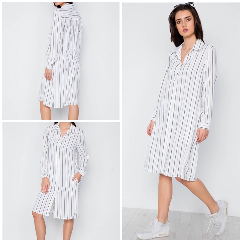 Button down shirt dress